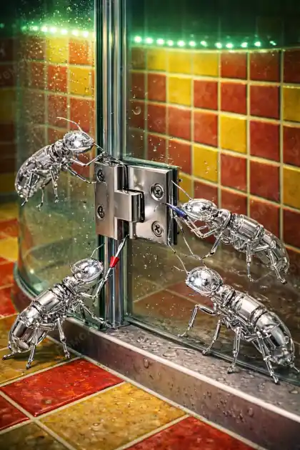 Настройка распашных-душевых дверей